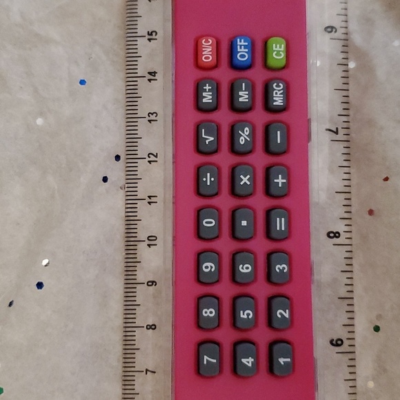 NEW Anti Social Social Club 5507 Pink Ruler & Calculator ASSC - Picture 4 of 6